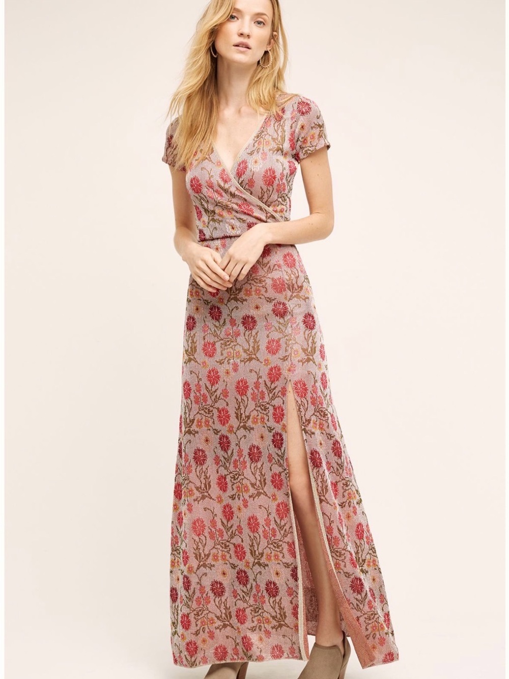 Cecilia Prado for Anthropologie Posy Maxi Sweater dress